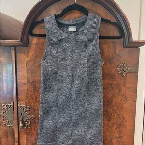 Athleta Gray Ribbed Tank Top